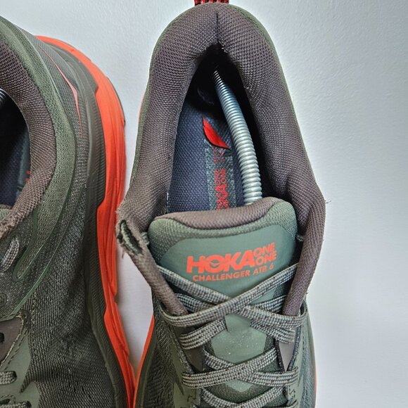Hoka One One Challenger ATR 6 Men\'s Size 13D US 1106510 TFST Green Orange Trail main image 9